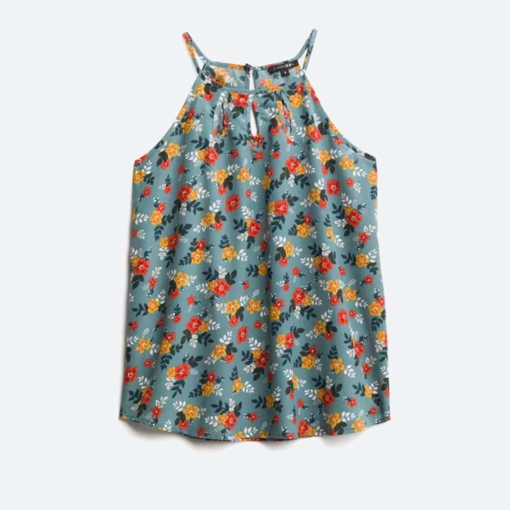 Stitchfix PAPERMOON Walita Cutout Detail Blouse  M | Blue